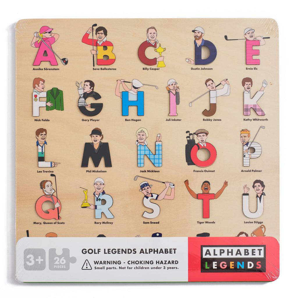 Golf Legends Wooden Alphabet Puzzle – Alphabet Legends