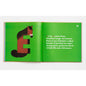 Open book with a green background featuring an illustration of a horse and text about Exmoor Ponies.