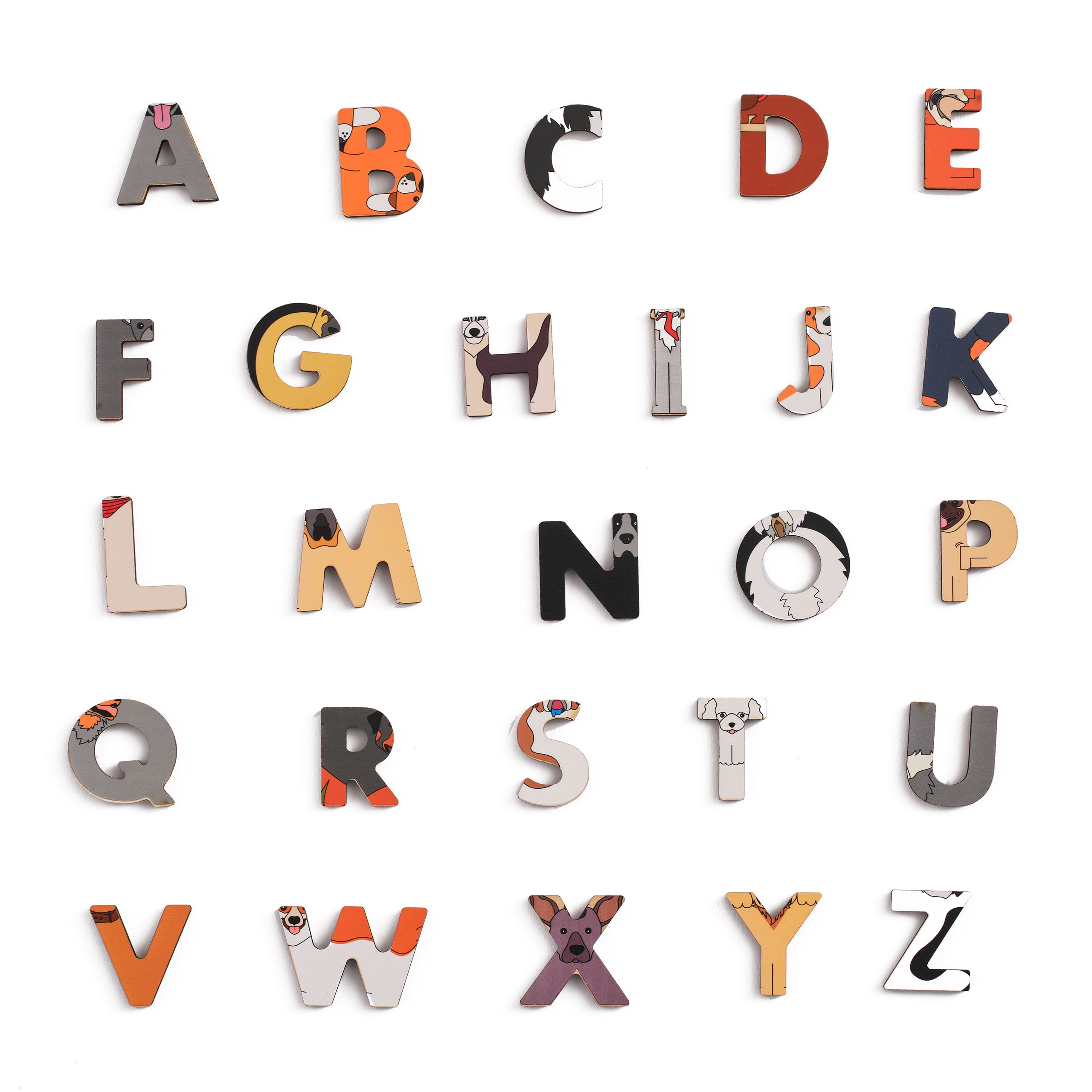 Dog Wooden Alphabet Puzzle – Alphabet Legends US